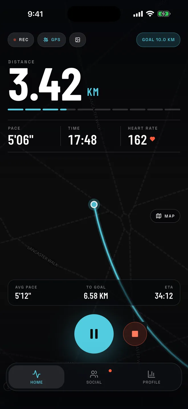 Workout recording