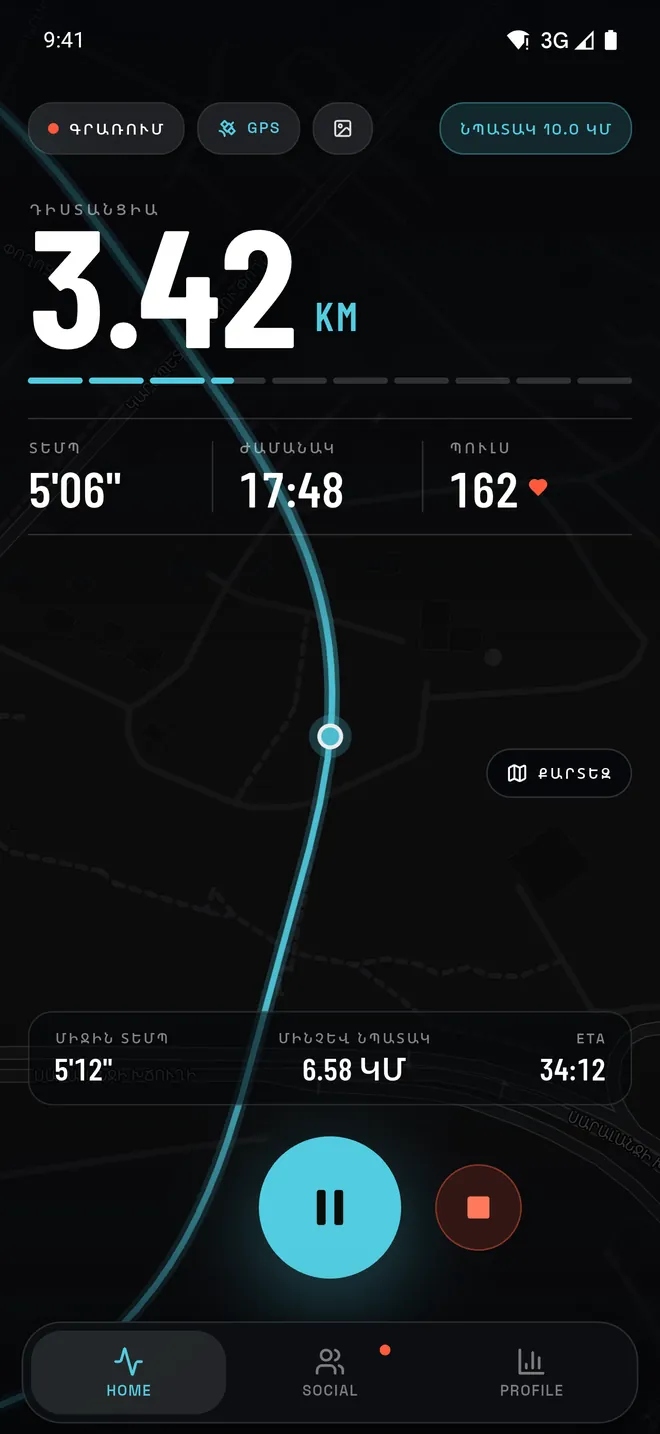 Մարզման գրառում